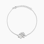 Bracelet Origami Argent Blanc Oxyde De Zirconium - Bracelets Femme | Histoire d&rsquo;Or