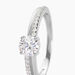 Bague Solitaire Sade Argent Blanc Oxyde De Zirconium - Bagues solitaires Femme | Histoire d’Or