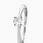 Bague Solitaire One Or Blanc Diamant - Bagues solitaires Femme | Histoire d&rsquo;Or