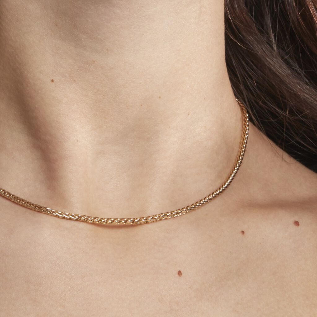 Collier Jany Maille Palmier Or Jaune - Chaines Femme | Histoire d’Or