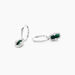 Créoles Serafine Argent Blanc Malachite Oxyde De Zirconium - Boucles d'oreilles créoles Femme | Histoire d’Or