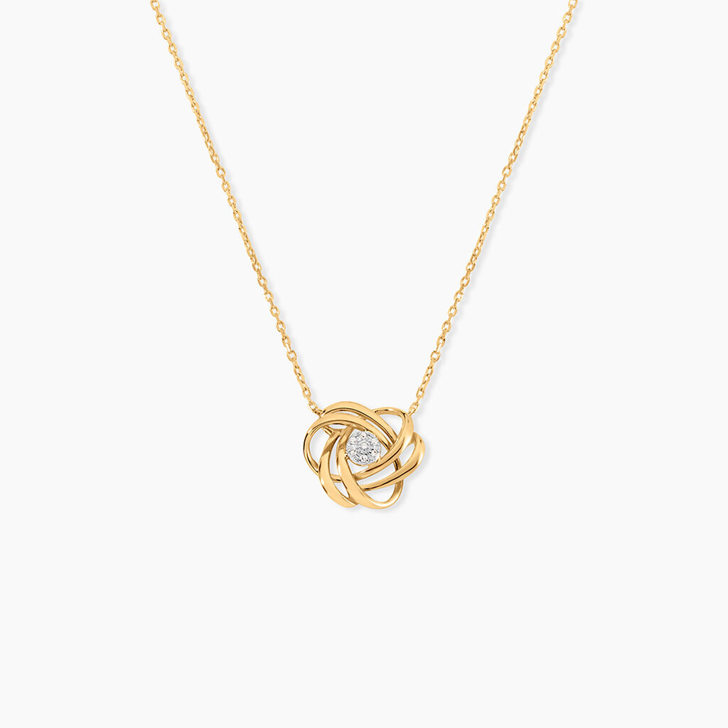 Collier Or Jaune Afua Diamants - Colliers Femme | Histoire d&rsquo;Or