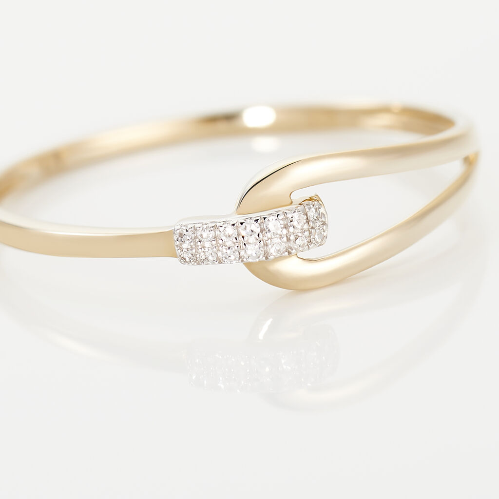 Bague Cyranna Or Jaune Diamant - Bagues avec pierre Femme | Histoire d’Or