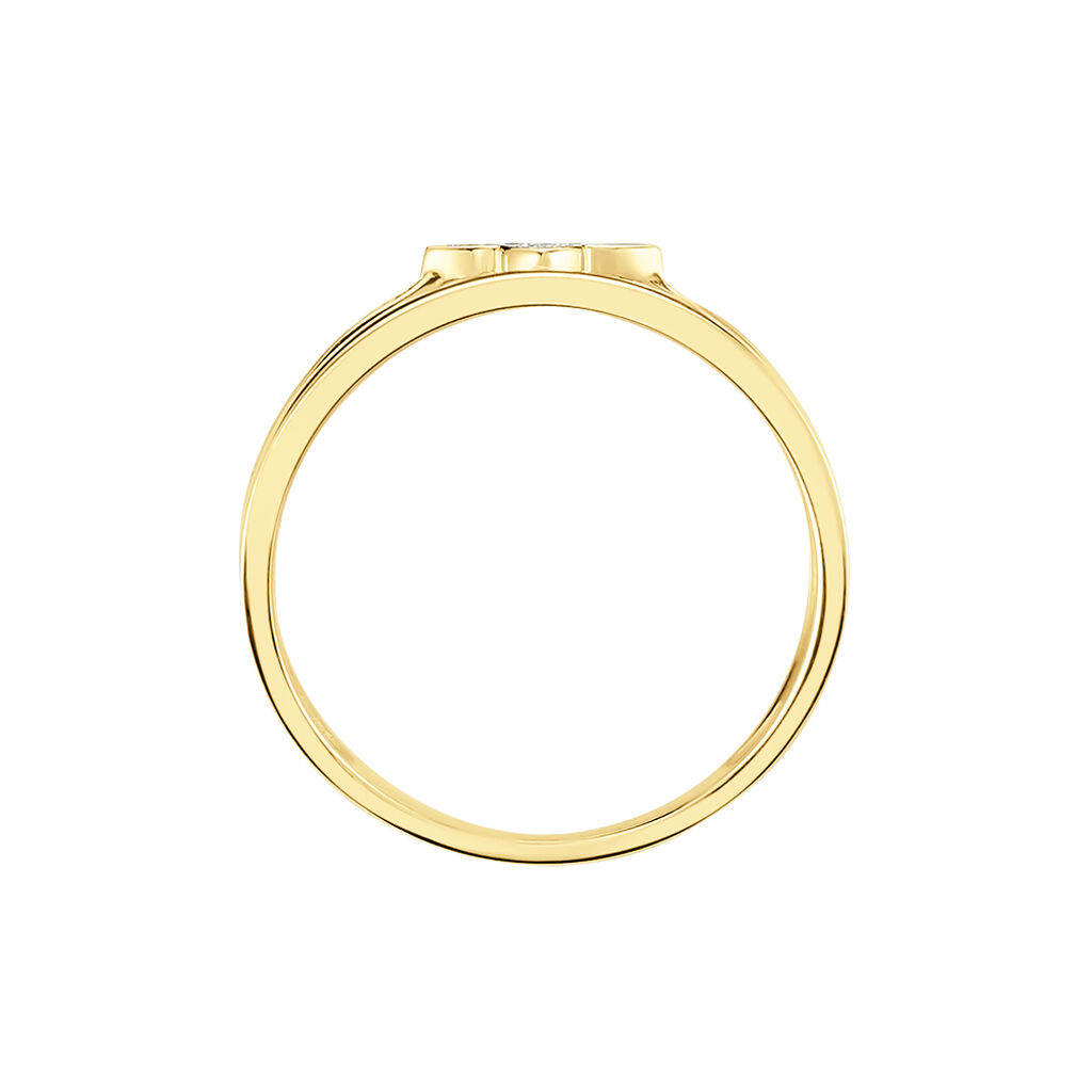 Bague Delicatesse Or Jaune Diamant - Bagues avec pierre Femme | Histoire d&rsquo;Or