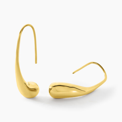 Cr&eacute;oles Gold Aura Acier Jaune - Boucles d'oreilles cr&eacute;oles Femme | Histoire d&rsquo;Or