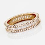 Bague Plaqu&eacute; Or Gallez Oxydes De Zirconium - Bagues avec pierre Femme | Histoire d&rsquo;Or