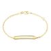Bracelet Identité Fanelia Maille Marine Or Jaune - Bracelets Communion Enfant | Histoire d’Or