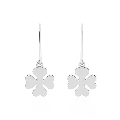 Boucles D'oreilles Pendantes Naomie Argent Blanc - Boucles d'oreilles fantaisie Femme | Histoire d’Or