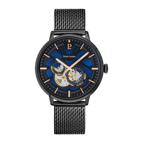 Montre Pierre Lannier Trio Noir - Montres Homme | Histoire d&rsquo;Or