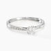 Bague Solitaire Hemera Or Blanc Diamant Synthetique - Bagues solitaires Femme | Histoire d’Or