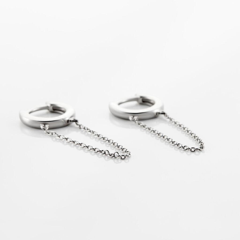 Créoles Argent Jurg - Boucles d'oreilles créoles Femme | Histoire d’Or