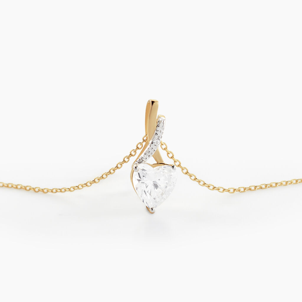 Collier Clothilde Or Jaune Oxyde De Zirconium - Colliers Femme | Histoire d’Or