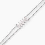 Bracelet Navette Argent Blanc Oxyde De Zirconium - Bracelets Femme | Histoire d&rsquo;Or