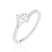 Bague Afsa Argent Blanc Oxyde De Zirconium - Bagues solitaires Femme | Histoire d’Or