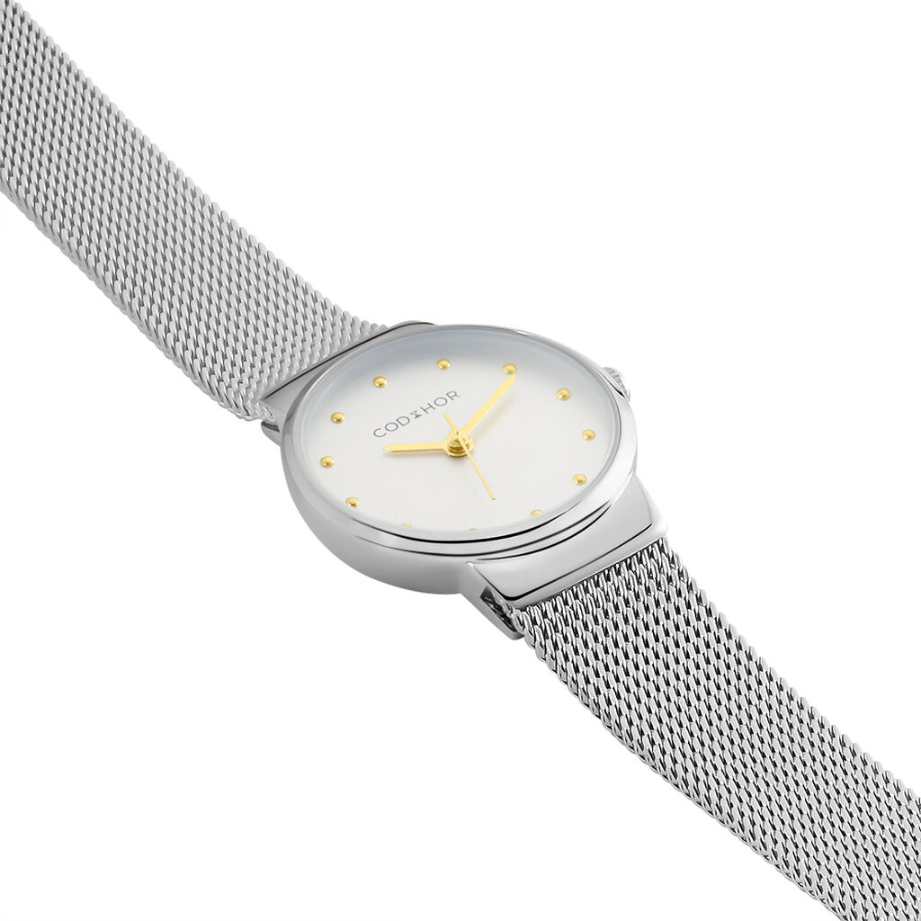 Montre Codhor Fleur Argente - Montres Femme | Histoire d&rsquo;Or