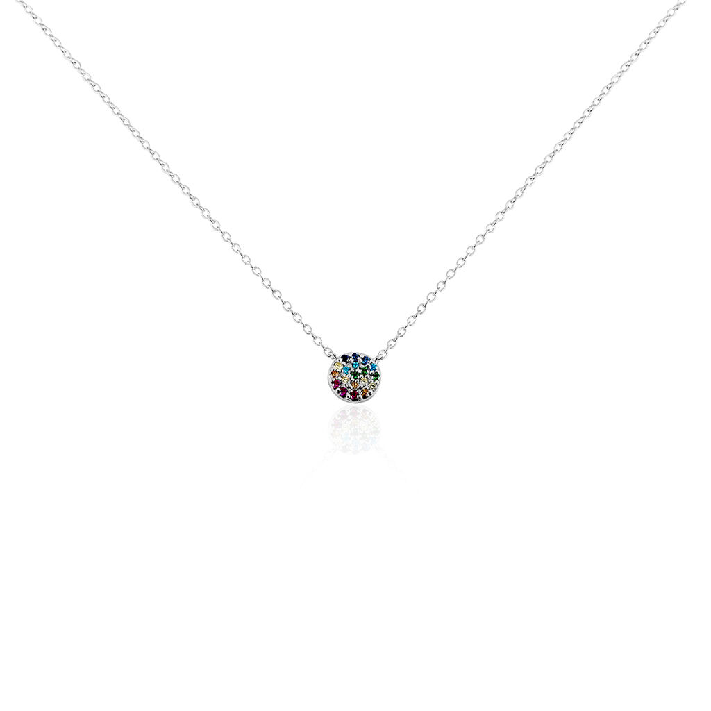 Collier Antonienne Argent Blanc Oxyde De Zirconium - Colliers fantaisie Femme | Histoire d&rsquo;Or