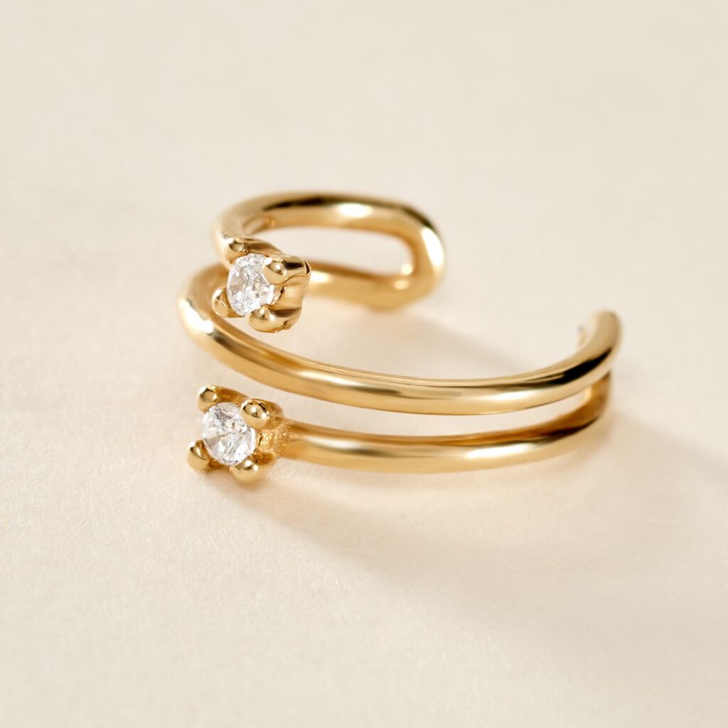 Bijou D'oreille Unitaire Eclat D'etoile Or Jaune Oxyde De Zirconium - Ear cuffs Femme | Histoire d’Or