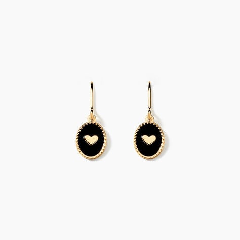 Boucles D'oreilles Puces Black Jack Or Jaune - Clous d'oreilles Femme | Histoire d&rsquo;Or