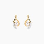 Boucles D'oreilles Sagesse Or Jaune Oxyde Oxyde - Clous d'oreilles Femme | Histoire d&rsquo;Or