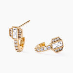 Boucles D'oreilles Pendantes Gold Chandelier Plaqu&eacute; Or Oxyde Zirconium - Boucles d'oreilles fantaisie Femme | Histoire d&rsquo;Or