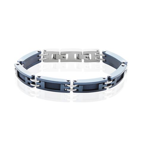 Bracelet Jourdan Zephir Acier Bleu - Bracelets Homme | Histoire d’Or