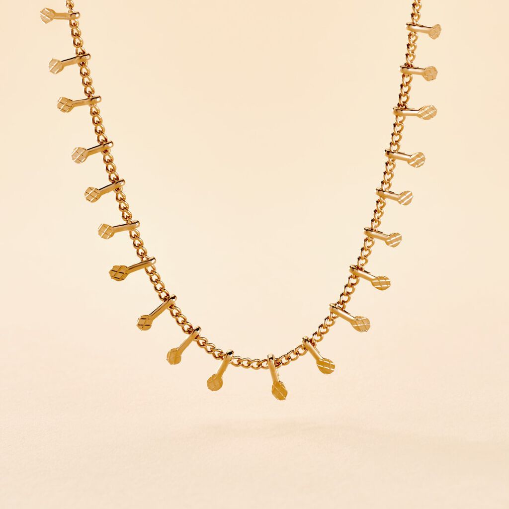 Collier Azteque Plaqué Or Jaune - Colliers Femme | Histoire d’Or