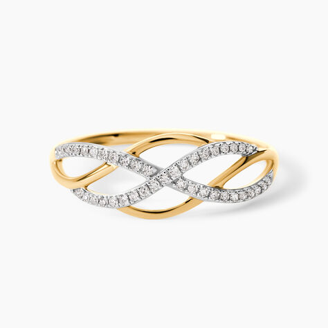 Bague Amara Or Jaune Diamant - Bagues avec pierre Femme | Histoire d&rsquo;Or