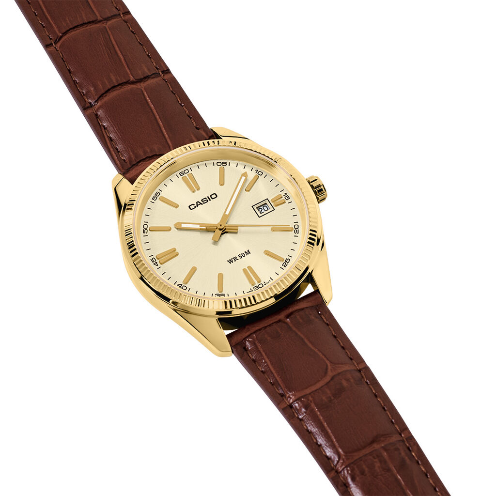 Montre Casio Collection Timeless Dor&eacute; - Id&eacute;es cadeaux Unisex | Histoire d&rsquo;Or