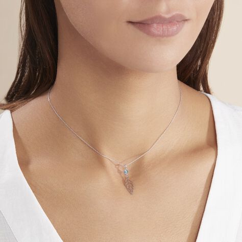 Collier Argent Blanc Angelika Pierres Synthetiques - Ras de cou Femme | Histoire d’Or