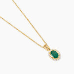 Collier Heritage Or Jaune Emeraude Diamant - Colliers Femme | Histoire d&rsquo;Or