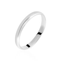 Alliance Meredithe Demi Jonc Classique Or Blanc