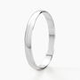 Alliance Meredithe Demi Jonc Classique Or Blanc