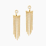 Boucles D'Oreilles Pendantes Aurore Acier Jaune Cristal - Boucles d'oreilles fantaisie Femme | Histoire d&rsquo;Or