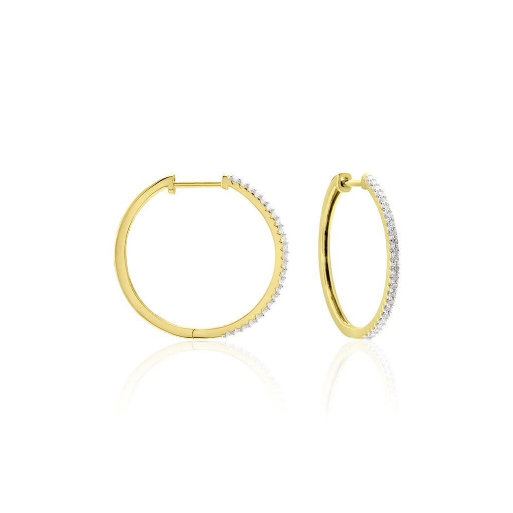 Creoles Or Jaune Aryanna Diamants