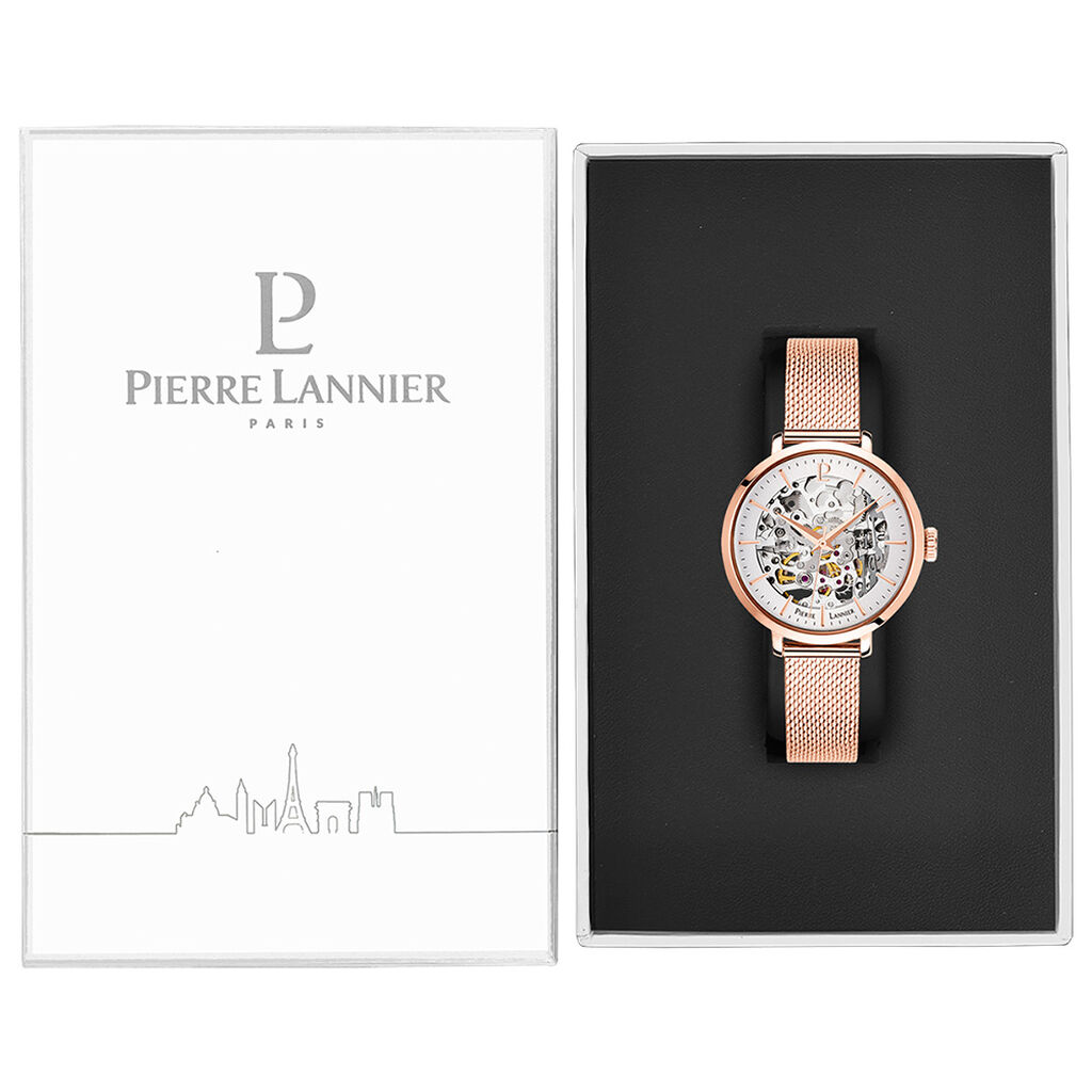 Montre Pierre Lannier Automatique 35 Argent - Montres Femme | Histoire d&rsquo;Or