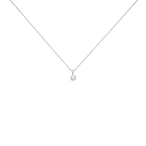 Collier Natalia Platine Blanc Diamant - Colliers Femme | Histoire d’Or