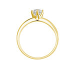 Bague Solitaire Or Jaune Diamant Synthetique - Bagues solitaires Femme | Histoire d&rsquo;Or