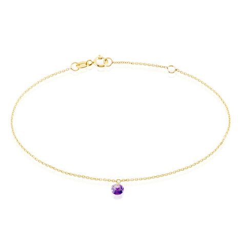 Bracelet Les Audacieuses Or Jaune Am&eacute;thyste - Bracelets Femme | Histoire d&rsquo;Or