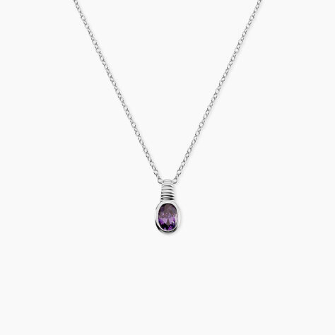 Collier Elowen Argent Blanc Oxyde De Zirconium - Colliers fantaisie Femme | Histoire d&rsquo;Or