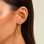 Boucles D'Oreilles Pendantes Aurore Acier Jaune Cristal - Boucles d'oreilles fantaisie Femme | Histoire d&rsquo;Or