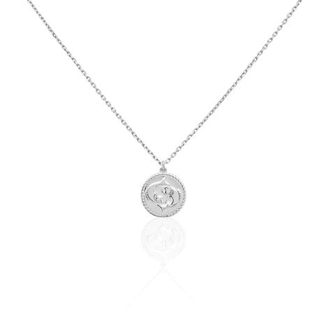 Collier Argent Blanc Lew - Colliers Zodiaque Homme | Histoire d’Or