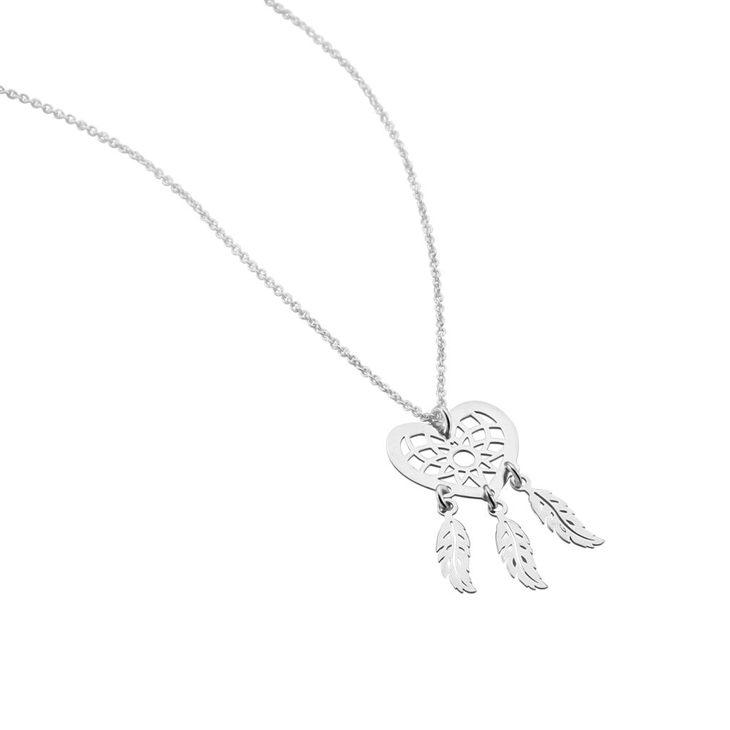 Collier Argent Blanc Sebastina - Colliers fantaisie Femme | Histoire d&rsquo;Or