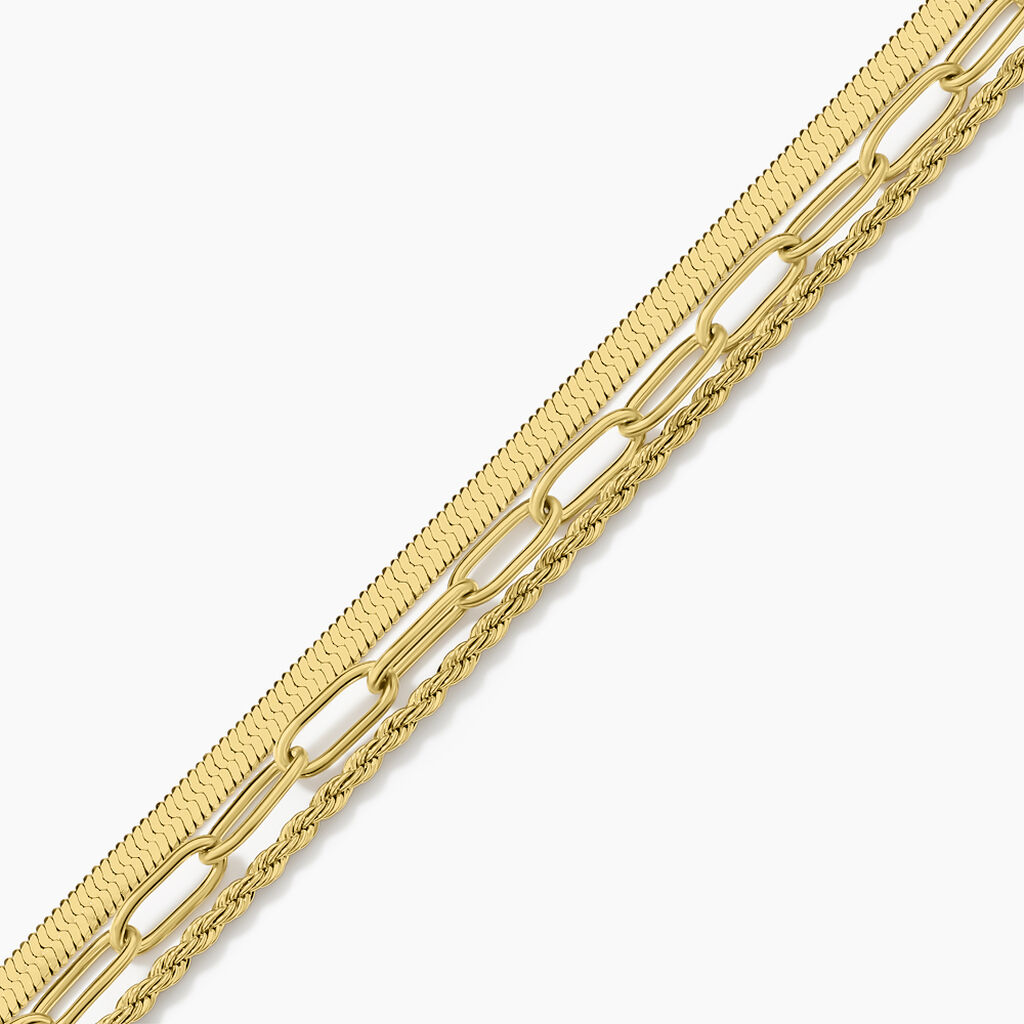 Bracelet Mandera Acier Jaune - Bracelets Femme | Histoire d’Or