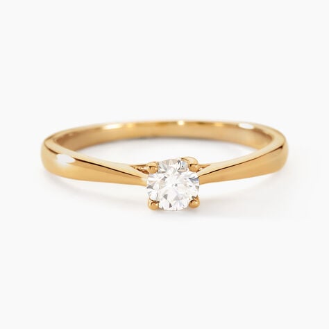 Bague Solitaire One Or Jaune Diamant - Bagues solitaires Femme | Histoire d&rsquo;Or