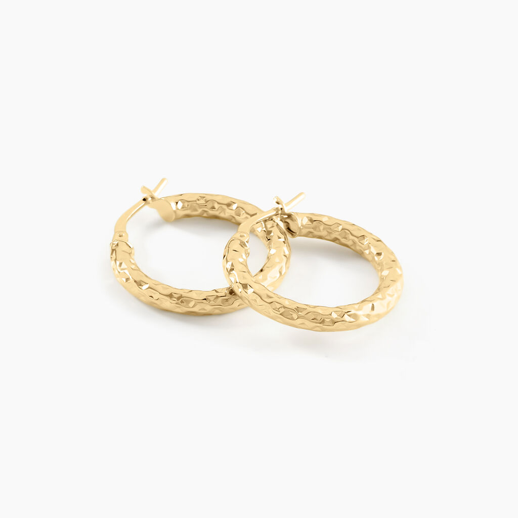 Créoles Udara Or Jaune - Boucles d'oreilles créoles Femme | Histoire d’Or