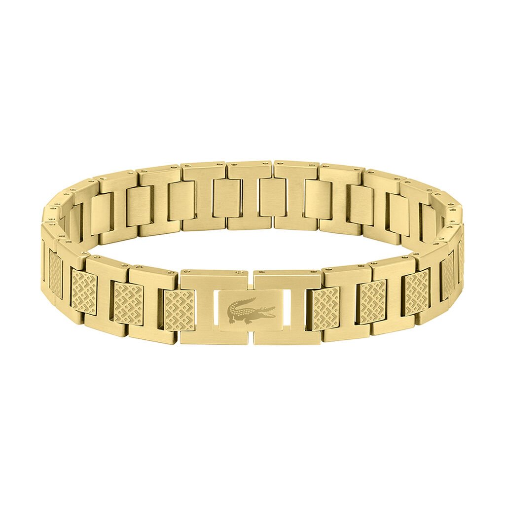 Bracelet Lacoste Metropole Acier Jaune - Bracelets Homme | Histoire d&rsquo;Or