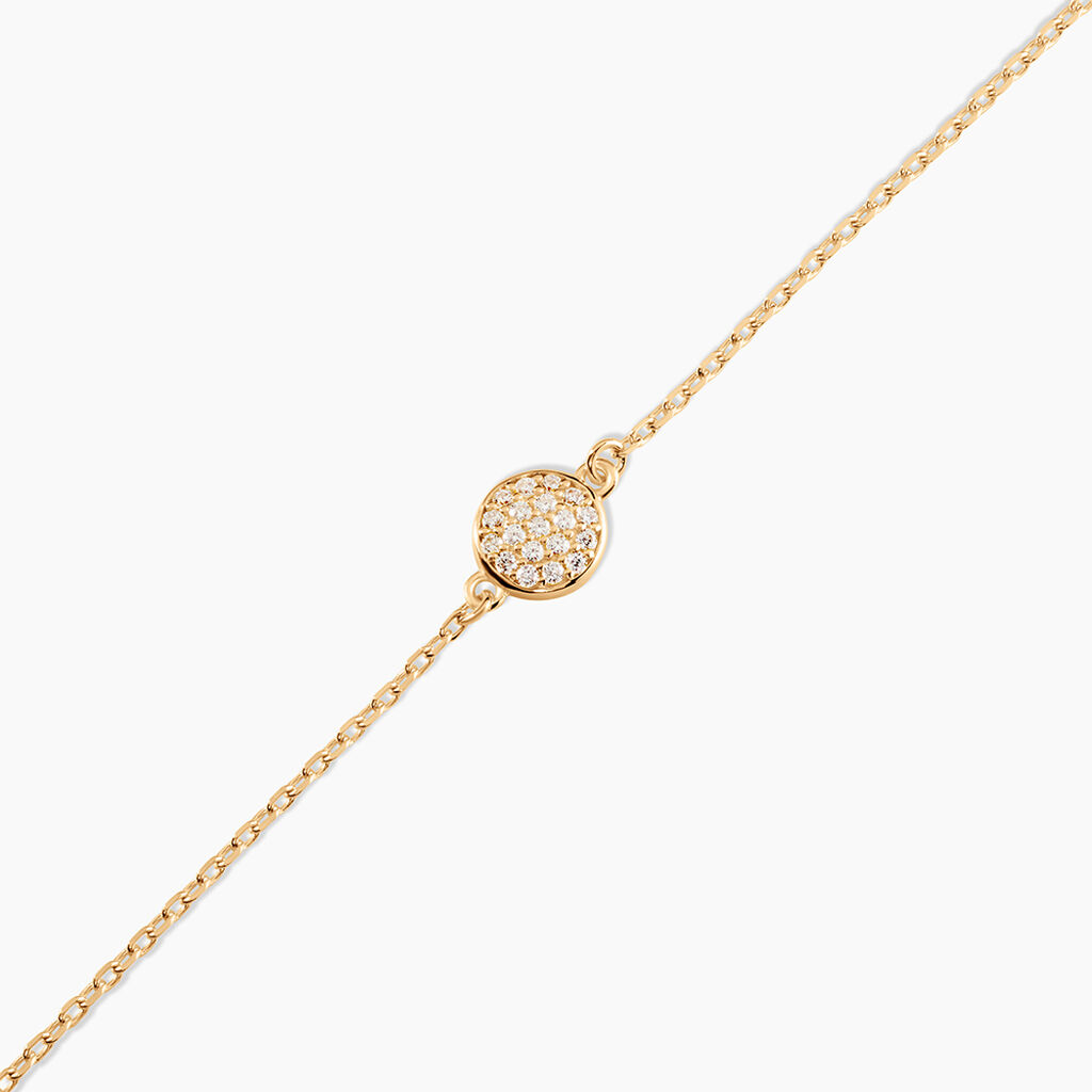 Bracelet Plaqu&eacute; Or Larraso Oxydes De Zirconium - Bracelets Femme | Histoire d&rsquo;Or