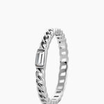 Bague Eldi Argent Blanc Oxyde De Zirconium - Bagues solitaires Femme | Histoire d&rsquo;Or