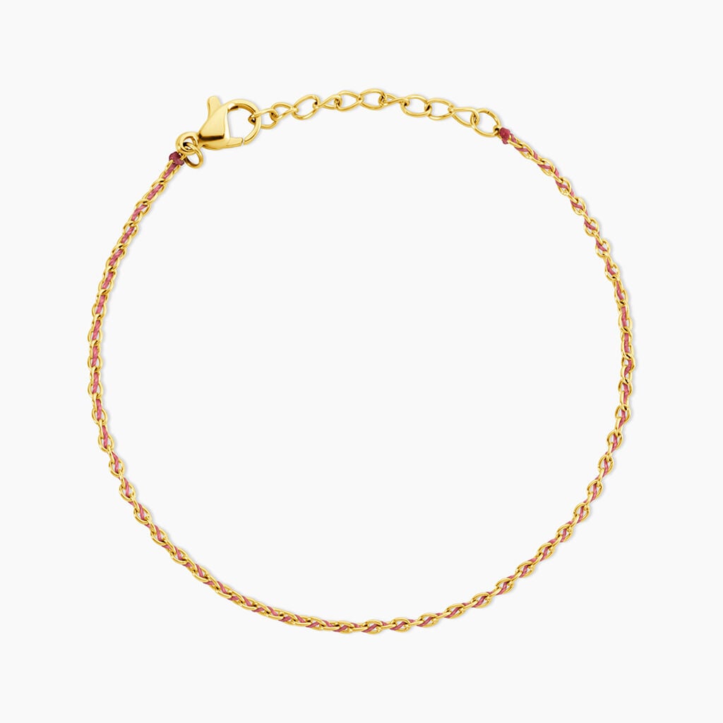 Bracelet Nelli Acier Jaune - Bracelets cordon Femme | Histoire d&rsquo;Or