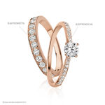 Alliance Rhea Or Rose Diamant - Bijoux Femme | Histoire d&rsquo;Or